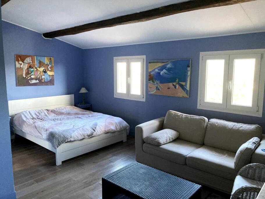 Agreable Chambre D'Hotes Avec Vue Sur Les Collines La Colle-sur-Loup Exterior photo